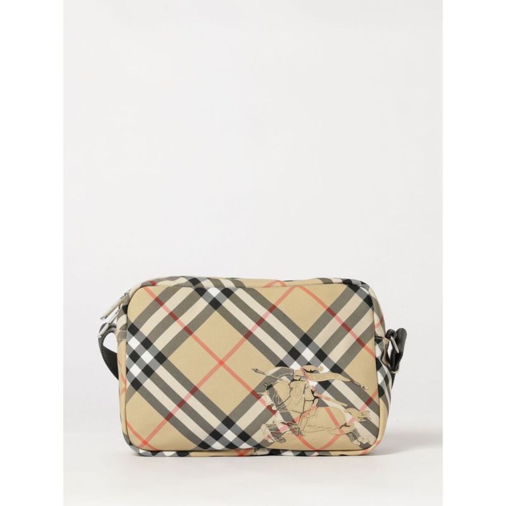 Burberry Men Vintage Check Nylon Backpack Burberry With Ekd Logo